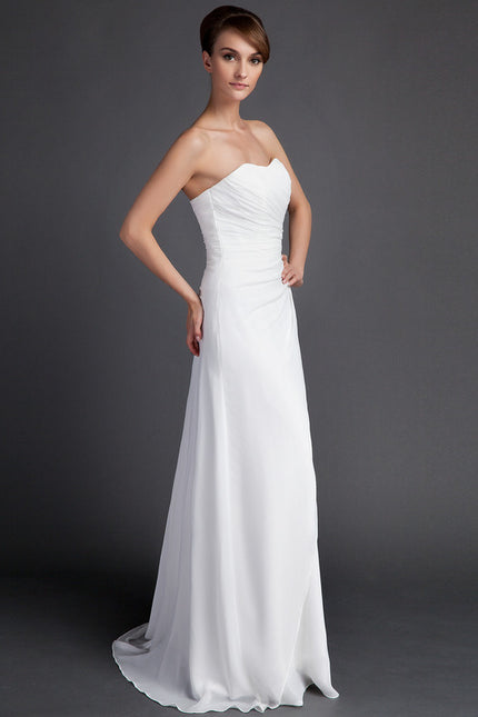 Robe Nuptiale Fluide Sans Bretelles - gallery 2