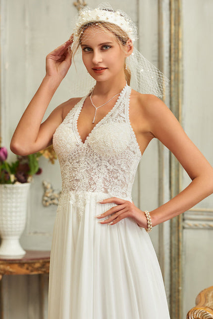 Robe Nuptiale Fluide À Dos Nu - gallery 1