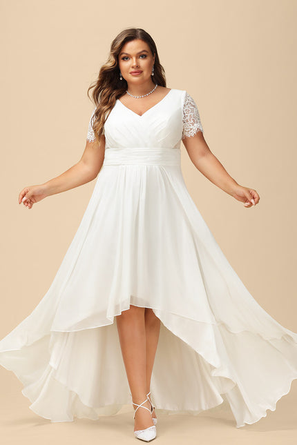Robe Nuptiale Fluide À Dentelle - gallery 5