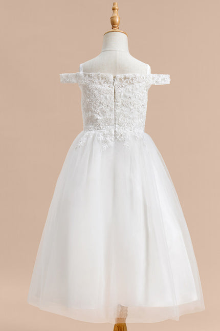 Robe Enfant Mariage Dentelle Délicate - gallery 5