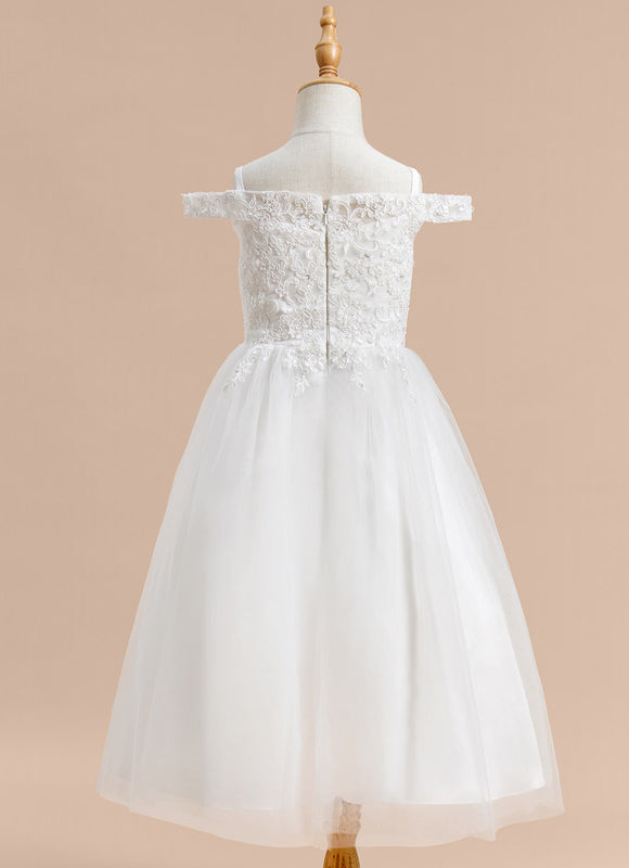 Robe Enfant Mariage Dentelle Délicate - gallery 5