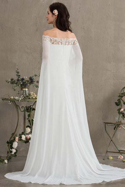 Robe Nuptiale Élégante Avec Cape. - gallery 4
