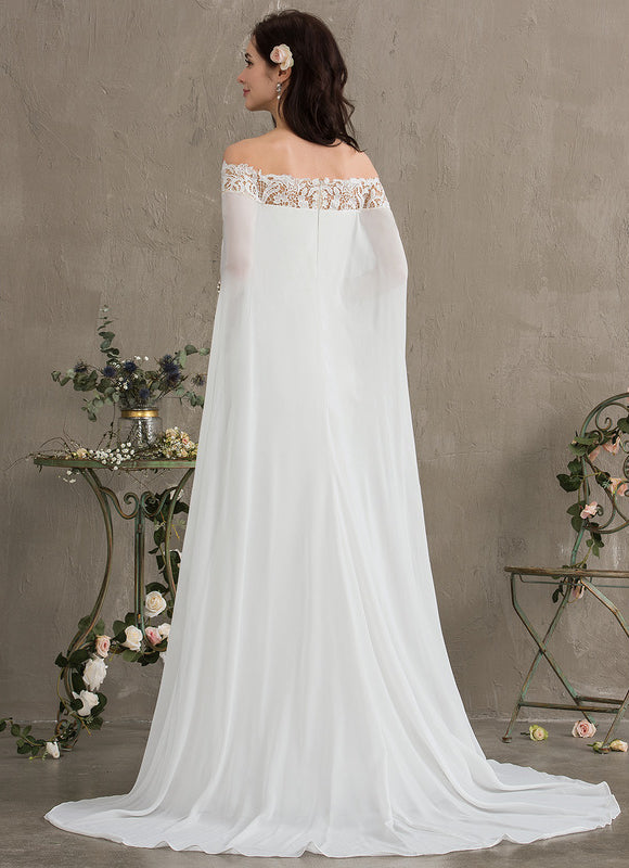 Robe Nuptiale Élégante Avec Cape. - gallery 4