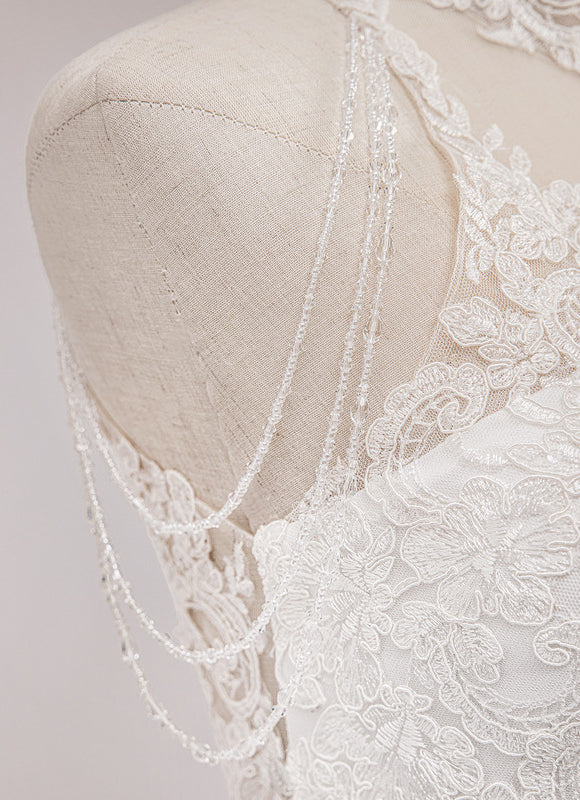 Robe Nuptiale Col Montant Romantique - gallery 7