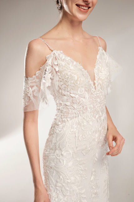 Robe De Mariée Dentelle Romantique Élégante - gallery 2