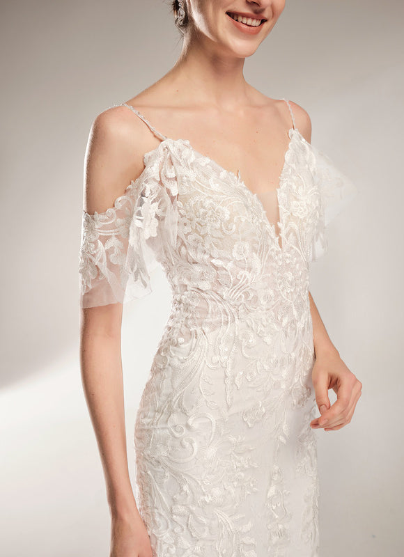 Robe De Mariée Dentelle Romantique Élégante - gallery 2