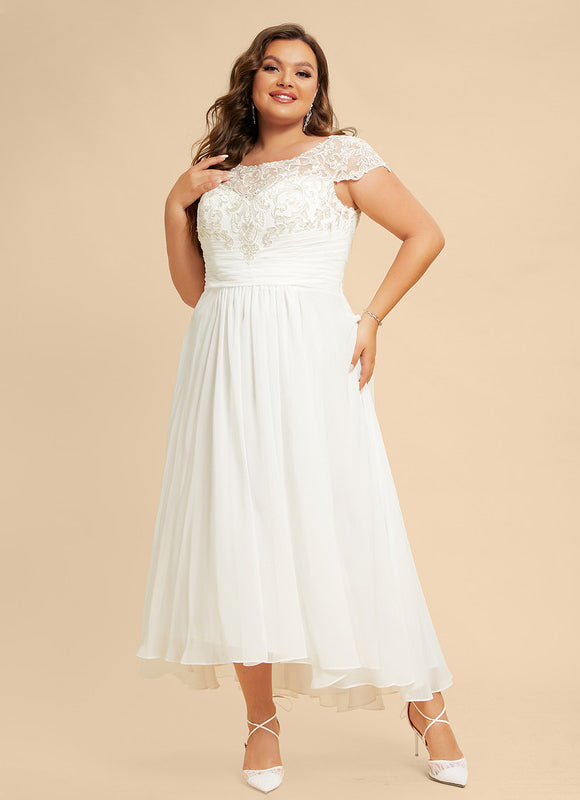 Robe Nuptiale Fluide À Dentelle. - gallery 6