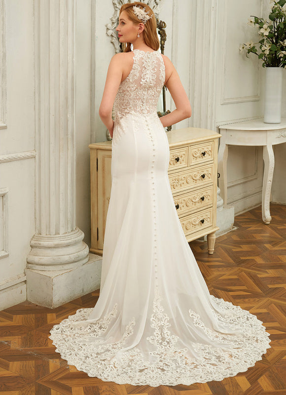 Robe De Mariée Élégante En Dentelle - gallery 3