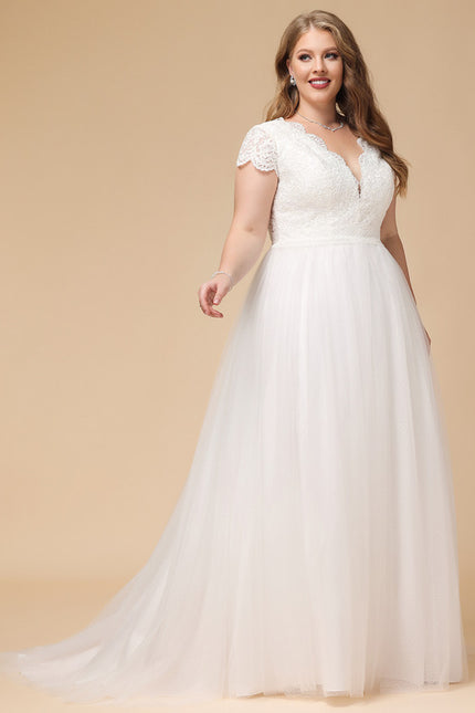 Robe Nuptiale Éthérée À Traîne - gallery 7