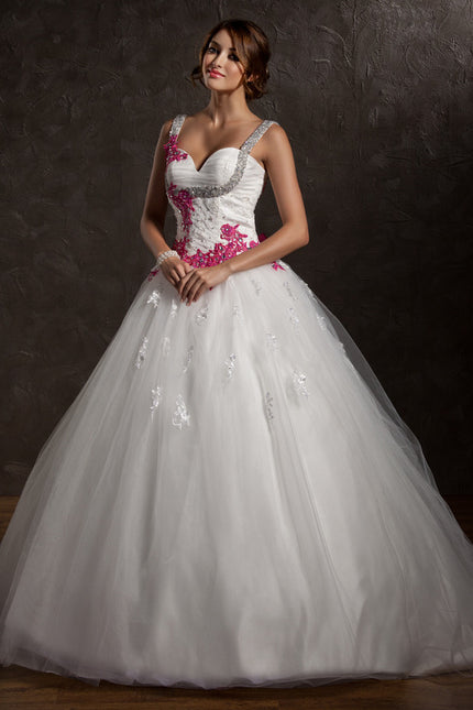 Robe Nuptiale Éclatante En Tulle