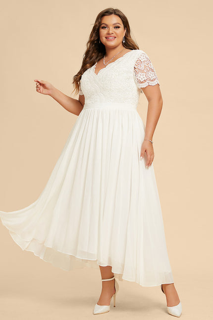 Robe Nuptiale Fluide À Dentelle - gallery 5