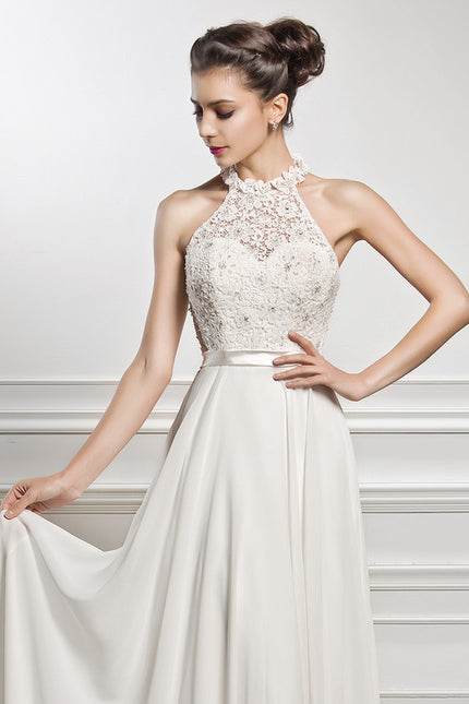 Robe Nuptiale Col Montant Chic - gallery 5