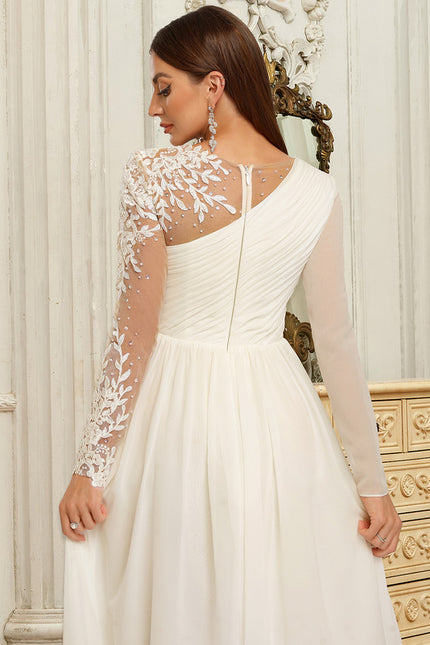 Robe Nuptiale Asymétrique Chic Élégante - gallery 5