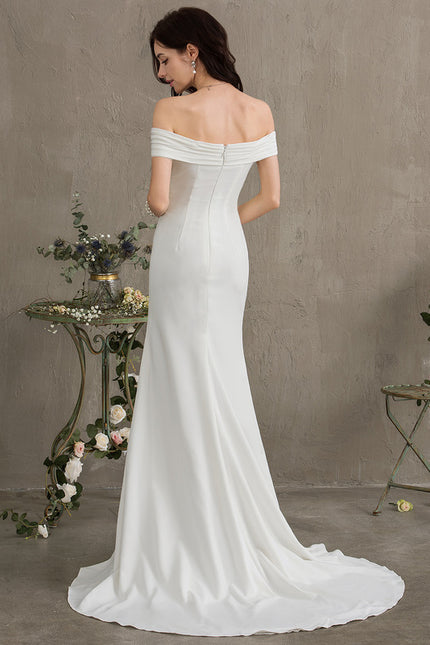 Robe Nuptiale Épurée À Fente - gallery 4