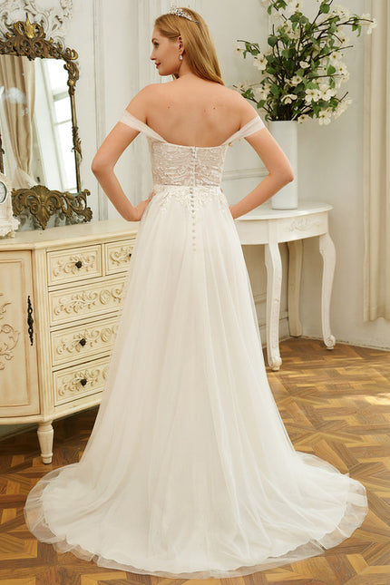 Robe Nuptiale Romantique À Traîne - gallery 5