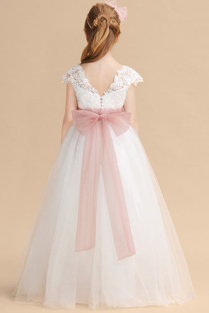 Robe Enfant Élégante À Dos Nu - gallery 2