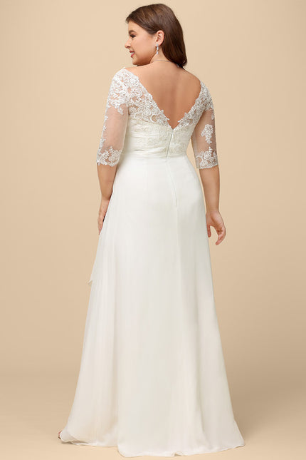 Robe Nuptiale Fluide À Dentelle Raffinée - gallery 9