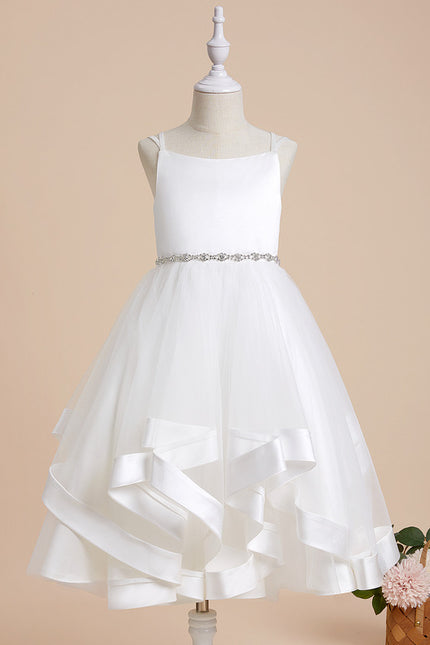 Robe Enfant Satinée Avec Tulle. - gallery 8