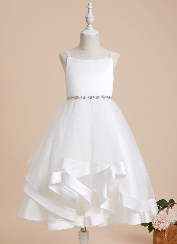 Robe Enfant Satinée Avec Tulle. - gallery 8