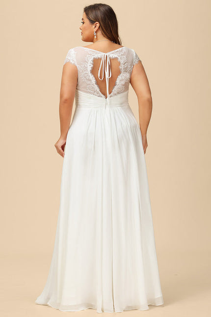Robe Nuptiale Fluide À Dentelle Raffinée - gallery 7