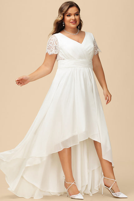 Robe Nuptiale Fluide À Dentelle - gallery 7