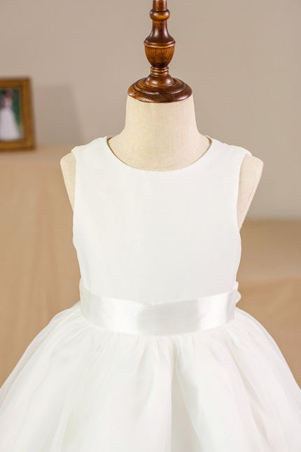 Robe Enfant Mariage Élégante En Satin - gallery 3