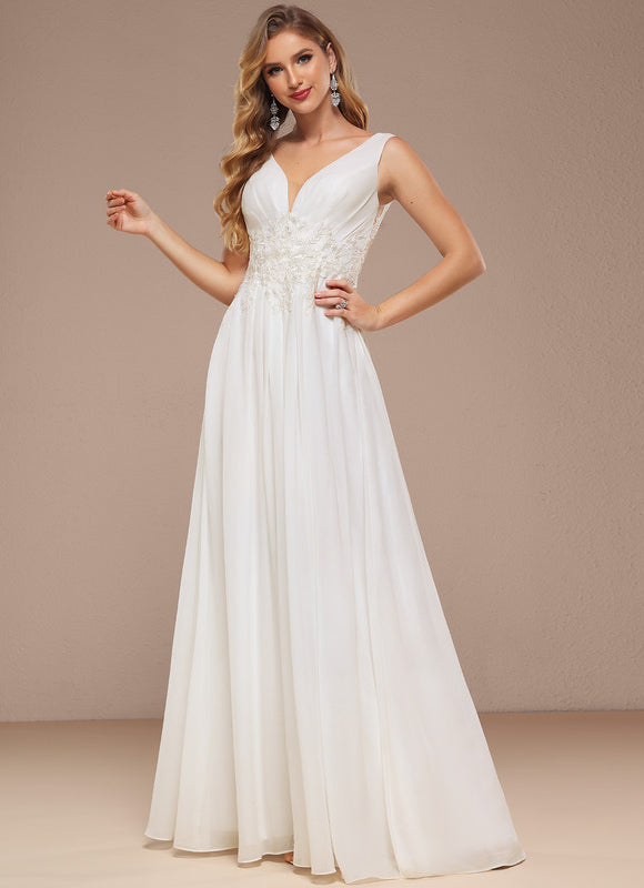 Robe Nuptiale Col V Scintillante - gallery 3