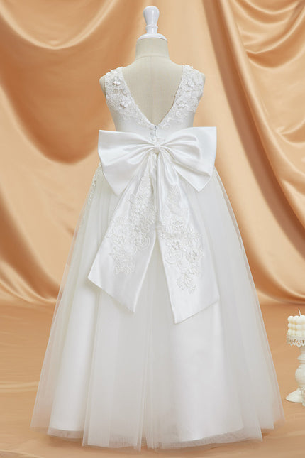 Robe Enfant Élégante Avec Nœud