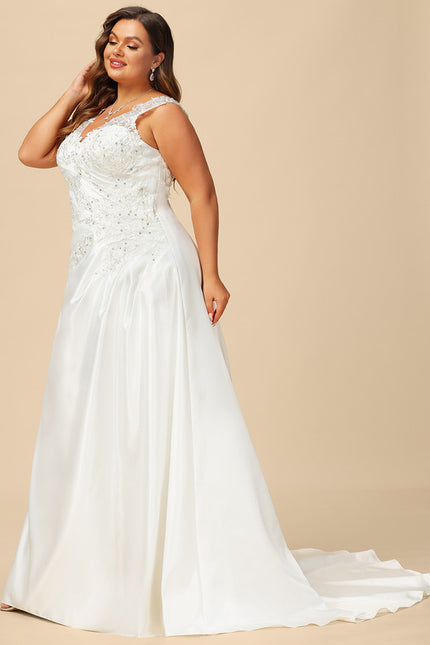 Robe Nuptiale Satinée Élégante Unique - gallery 5