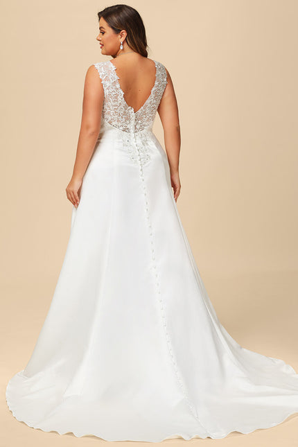 Robe Nuptiale Satinée Élégante Unique - gallery 6