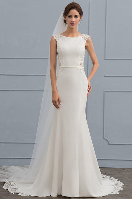 Robe Nuptiale Élégante Dos Transparent - gallery 2