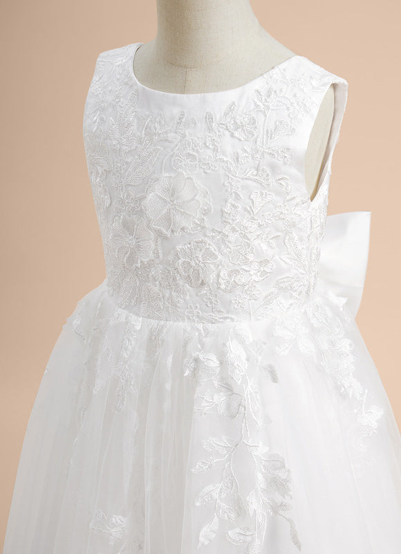 Robe Enfant Élégante À Dos Nu - gallery 2