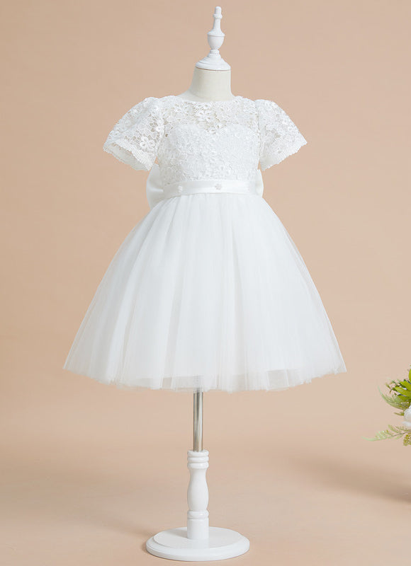 Robe Enfant Élégante À Nœud Large - gallery 3