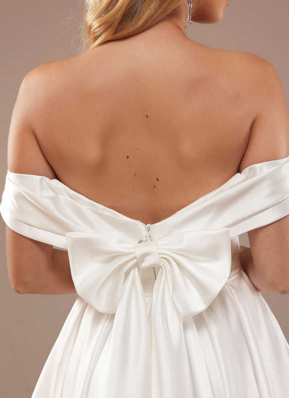 Robe Nuptiale Satinée Épurée Élégante - gallery 5