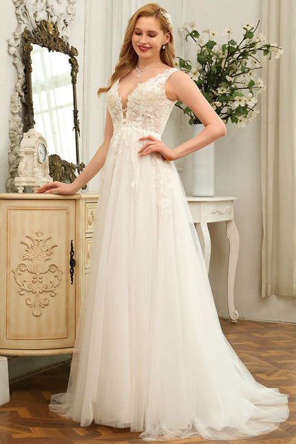 Robe Nuptiale Romantique À Fleurs - gallery 2