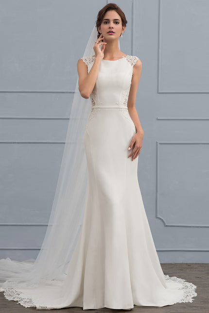 Robe Nuptiale Élégante Dos Transparent - gallery 3
