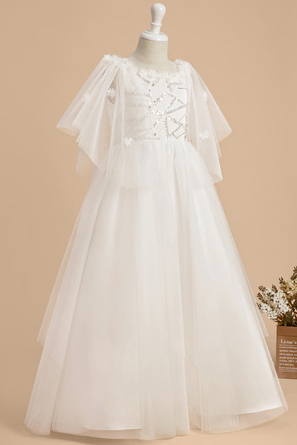 Robe Enfant Tulle Nuptiale Élégante - gallery 1