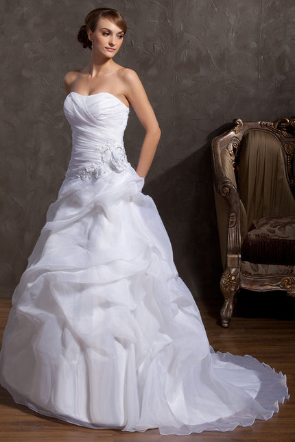 Robe Nuptiale Romantique En Organza