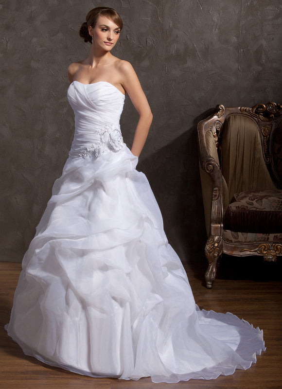 Robe Nuptiale Romantique En Organza