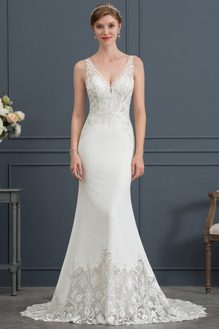 Robe Nuptiale Sirène Élégante Raffinée