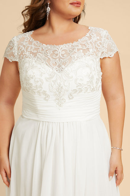 Robe Nuptiale Fluide À Dentelle. - gallery 9