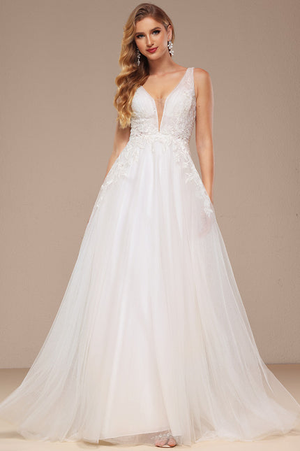 Robe Nuptiale Vaporeuse À Paillettes