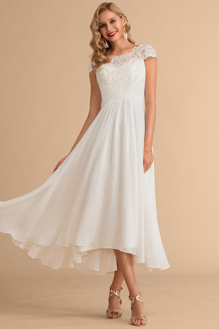 Robe Nuptiale Fluide À Dentelle. - gallery 1