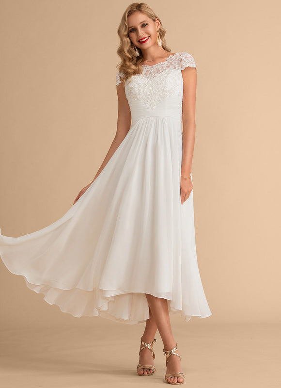 Robe Nuptiale Fluide À Dentelle. - gallery 1
