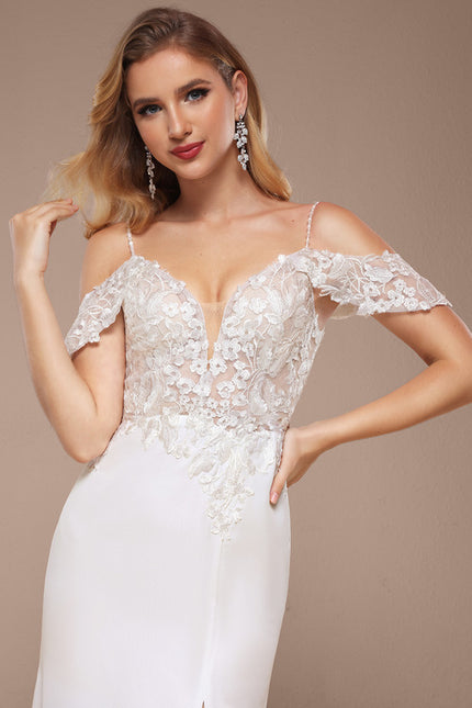 Robe Nuptiale Élégante À Traîne - gallery 3