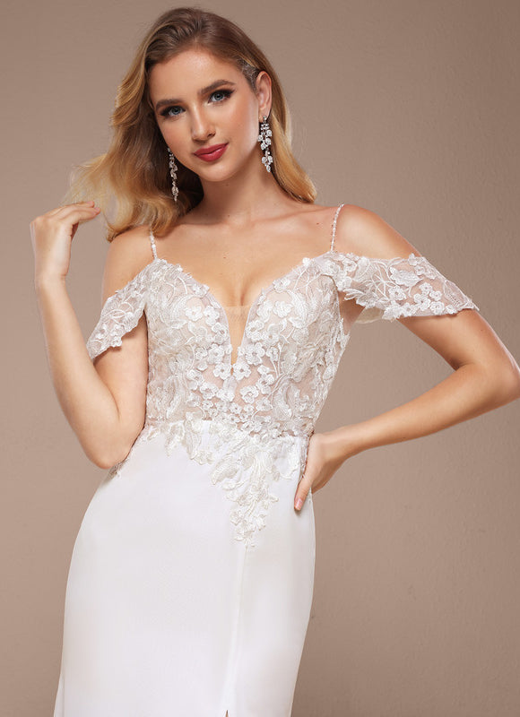 Robe Nuptiale Élégante À Traîne - gallery 3