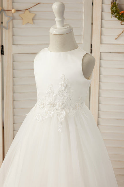 Robe Enfant Élégante En Tulle - gallery 2