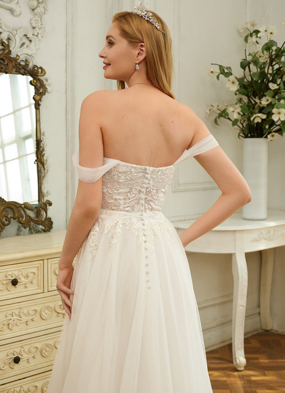 Robe Nuptiale Romantique À Traîne - gallery 7