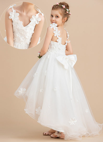 Robe Enfant Tulle Fleuri Élégante
