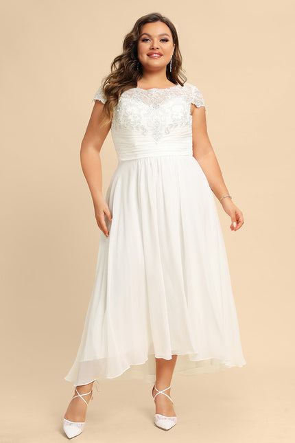 Robe Nuptiale Fluide À Dentelle. - gallery 5